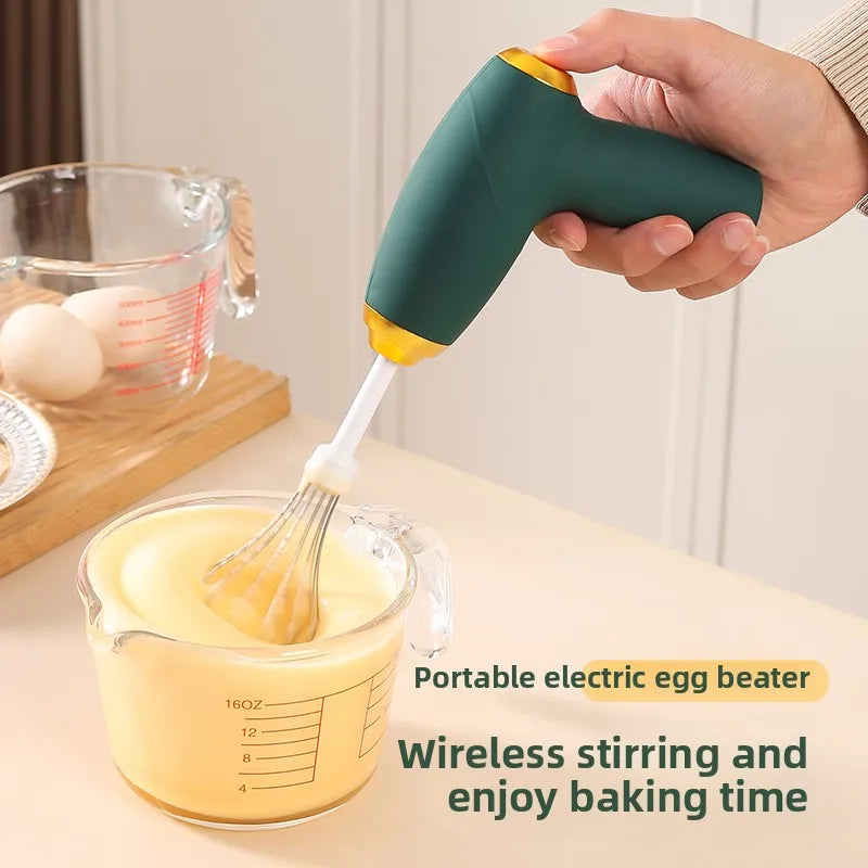 1 Electric Mixer, Egg Beater, Double Stick, 3-Speed Gun Style Cake Cream Mixer, Batter Mixer, Food Mixer