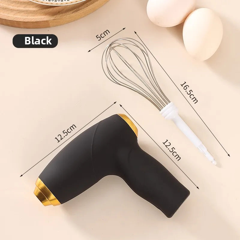 1 Electric Mixer, Egg Beater, Double Stick, 3-Speed Gun Style Cake Cream Mixer, Batter Mixer, Food Mixer