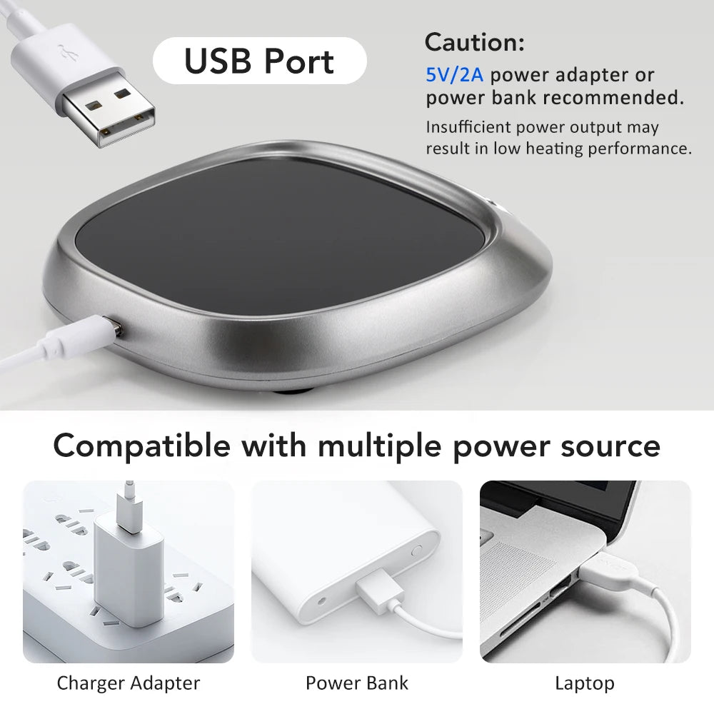 Coffee Mug Warmer Cup Heater for Home Office Electric Coaster Constant Temperature Hot Tea Makers Plate Milk Water Heating Pad