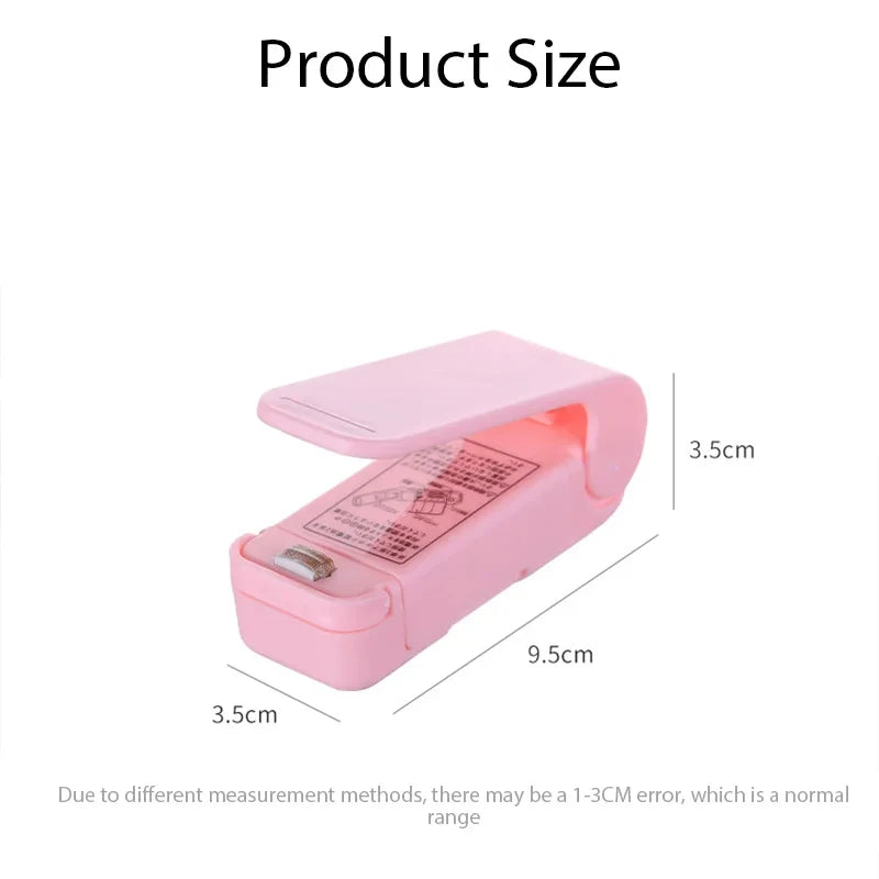 Portable Heat Bag Sealing Machine Package Sealer Bags Plastic Food Bag Closure  Food Packaging Heat Sealer Kitchen Gadget
