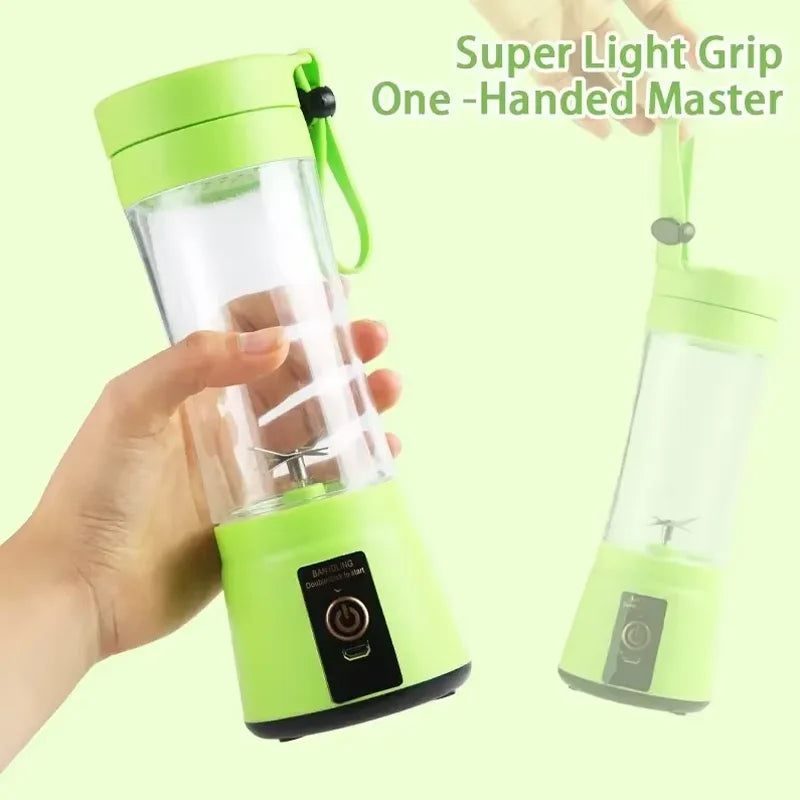 380ml Household Juice Mixer Mini Electric Juicer USB Rechargeable Smoothie Smoothie Shake Mixer Outdoor Picnic Portable Juicer