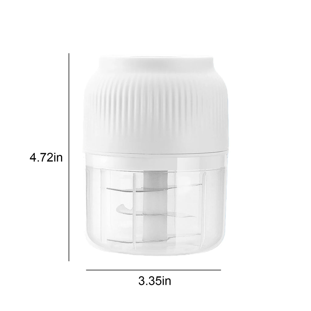 Electric Garlic Chopper 300ML Portable Cordless Mini Food Chopper Rechargeable for Nuts Chili Onion Minced Meat and Spices