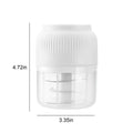 Electric Garlic Chopper 300ML Portable Cordless Mini Food Chopper Rechargeable for Nuts Chili Onion Minced Meat and Spices