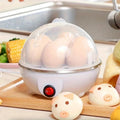 7-Egg Capacity Automatic Egg Cooker Multi-Functional Steamed Egg Boiled Custard Maker Home Breakfast Kitchen Appliance