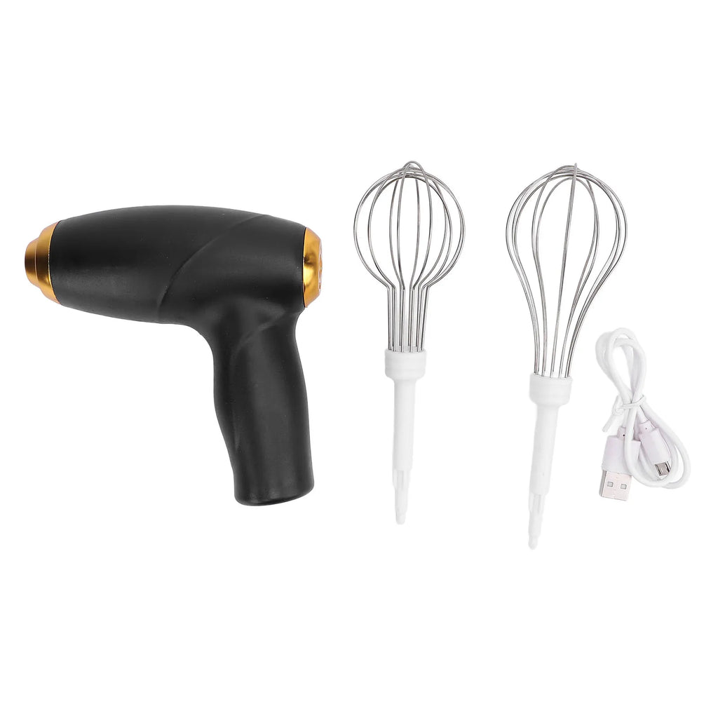 1 Electric Mixer, Egg Beater, Double Stick, 3-Speed Gun Style Cake Cream Mixer, Batter Mixer, Food Mixer