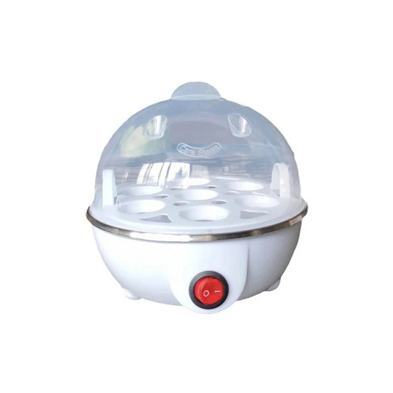 7-Egg Capacity Automatic Egg Cooker Multi-Functional Steamed Egg Boiled Custard Maker Home Breakfast Kitchen Appliance